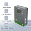 Qoltec Solarny regulator ładowania MPPT z czujnikiem temperatury 20A |  12V/24V | LCD | 2xUSB | GEL | LiFePO4